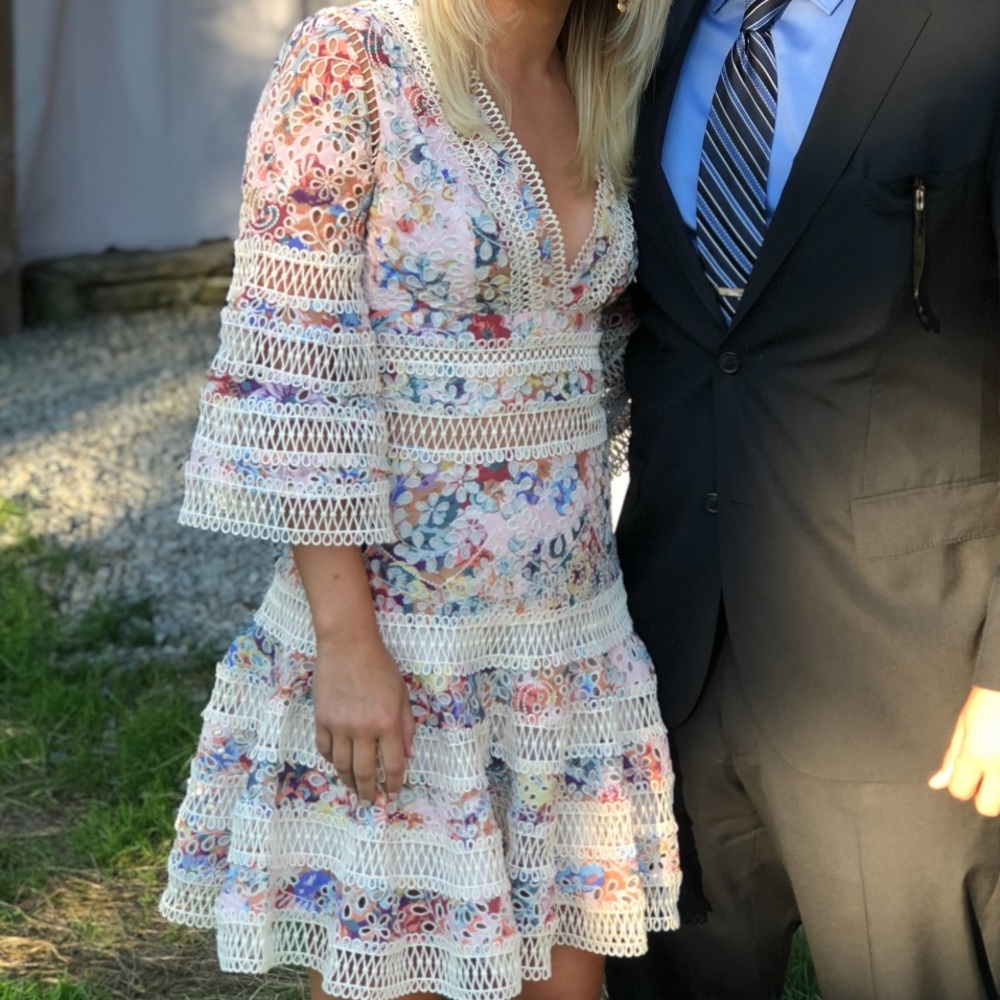 Few Moda Lovelorn Floral Flutter Dress XS